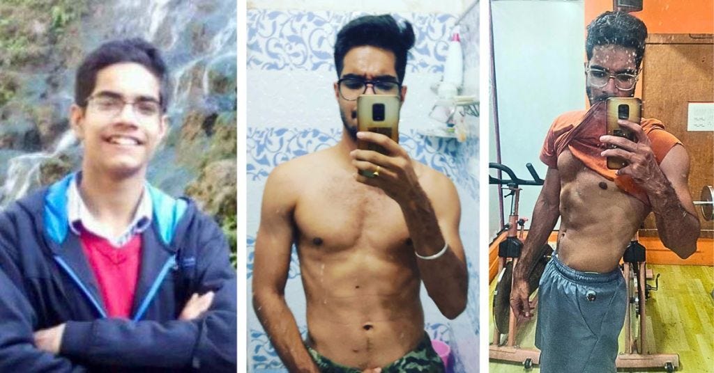 Author transformation from 18 to 23 BMI